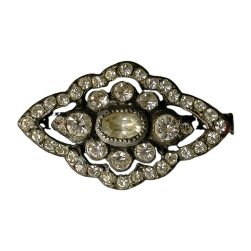 Antique solid silver brooch - solid,