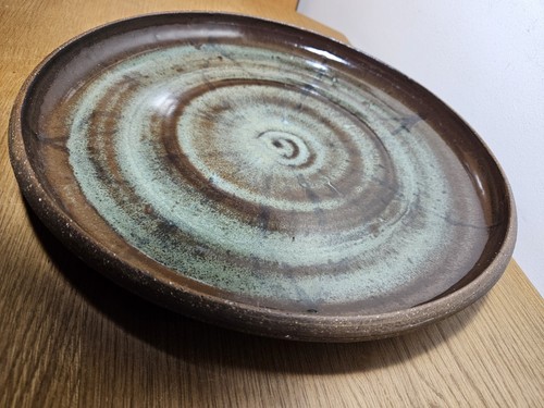 Studio pottery charger - pottery,