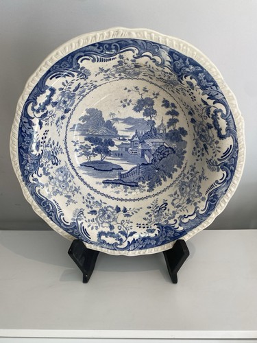 Antique 1830 blue - blue, white
