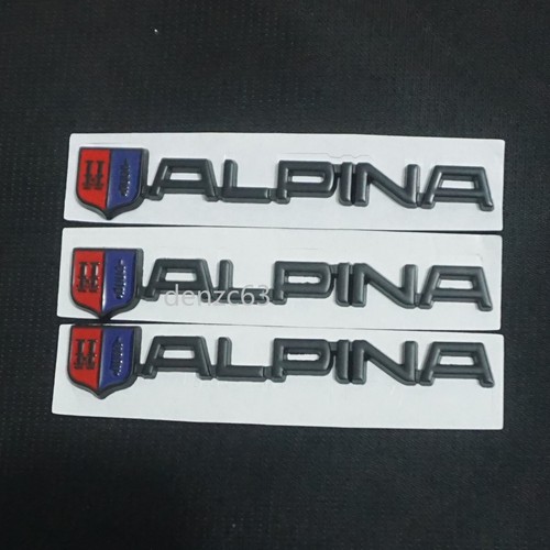 Alpina matte black metal - 3x,