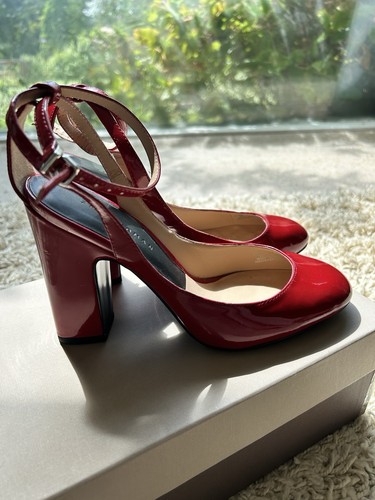 Zara red patent - patent, strap