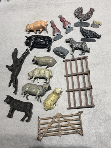 Vintage lead farm animals - vintage,