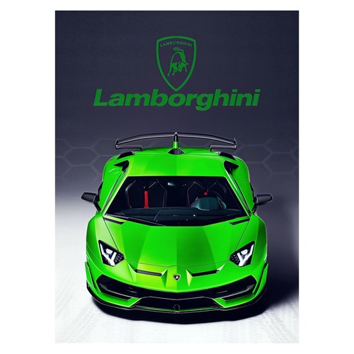 Green lamborghini modern - green,