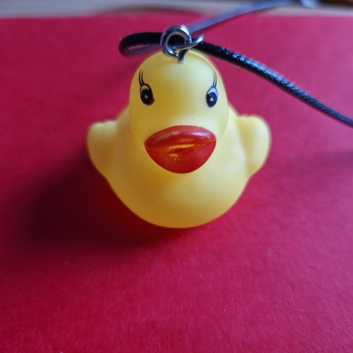 Yellow rubber duck faux - rubber,