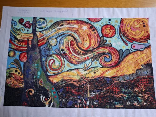 Completed cross stitch - , of