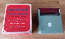 Vintage Paterson Slide Viewer & Container