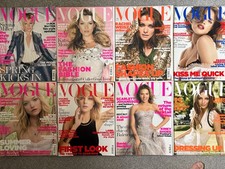 Vogue UK British magazine bundle lot x8 2006 - Kate Moss Gemma Ward Rachel Weisz