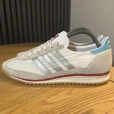 Adidas SL 72 RS Originals - Size 9 UK Mens Trainers - White, Silver, Grey, Red