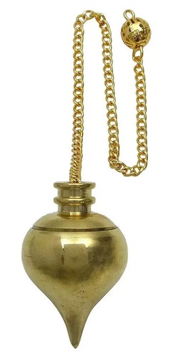 Brass dowsing pendulum - pendulum, gold
