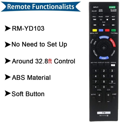 Yd103 new remote - rm-yd103,