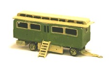 Fairground Panelled Living Wagon UNPAINTED N Gauge Scale Langley Models Kit