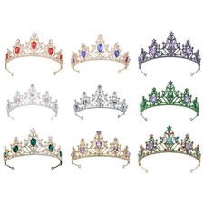 Glittering Crystal Crowns Wedding Headpiece Bride Hair Jewelry Elegant Tiaras