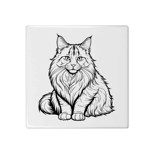 Maine coon cat ceramic - 'maine,
