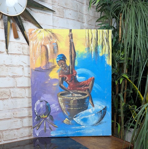 Vintage original signed - vintage, oil