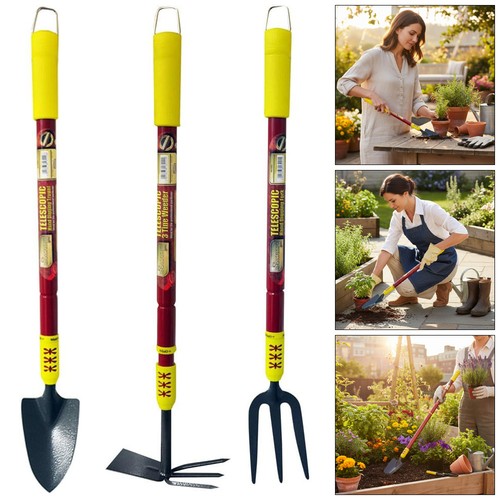 Telescopic garden hand tools - garden,