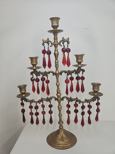 Vintage brass candelabra - vintage,