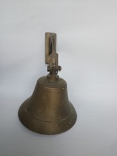 Edwardian brass ship bell. (T)