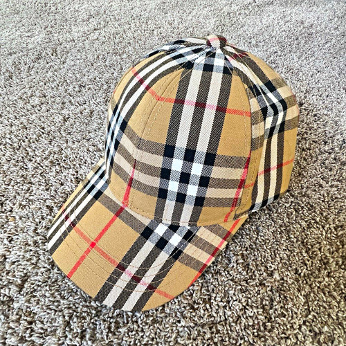 Burberry beige nova check cap - beige,