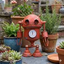 Metal Robot Garden Ornament -