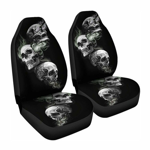 Front car seat covers skull - seat,