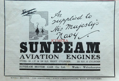 Sunbeam aviation engines - sunbeam, 'as