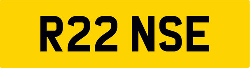 Rinse car reg - number, plate