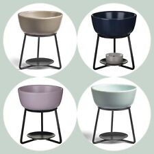 YANKEE CANDLE Ceramic Pebble Melt Warmer - Free Yankee Candle Melt and Tealight