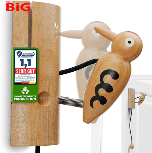 Wooden knocking woodpecker - wooden,