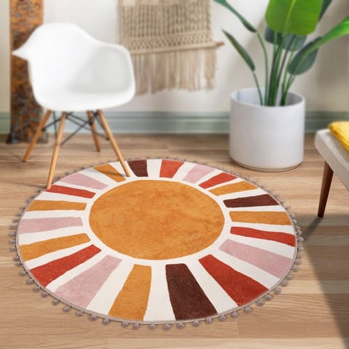 120cm handmade retro sun - sun, rug
