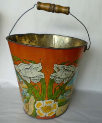 Antique sand pail bros - pail,