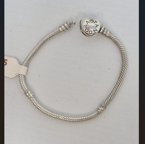 Pandora silver charm bracelet - silver,