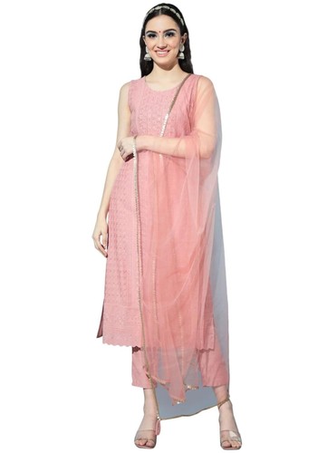 Women silk chikankari kurta - silk,