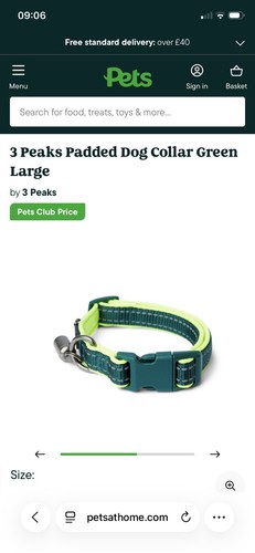 Peaks dog collar - dog,