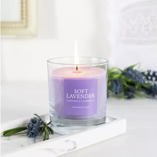 Wax Lyrical Medium Scented Candle Soft Lavender Approx 42 Hours Home Scent - NEW