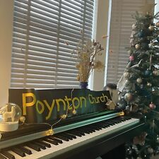 Poynton Church old bus blind destination vintage 1990s Sign (Cheshire Stockport)