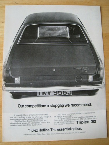 Hillman avenger triplex - avenger,