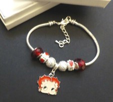 Betty Boop Red Charm Bracelet