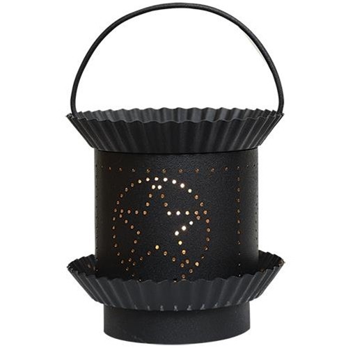 Electric black star fluted - star,