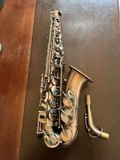 Slade Red Bronze Bend Saxophone Key Carve Pattern