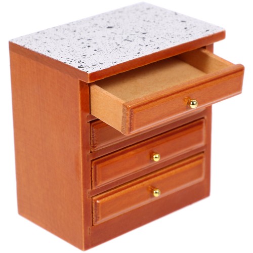Miniature wooden bedside - wooden,