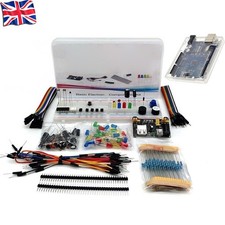 Basic Electronics Starter Kit with For UNO R3 Board Enclosure For Arduino IDE