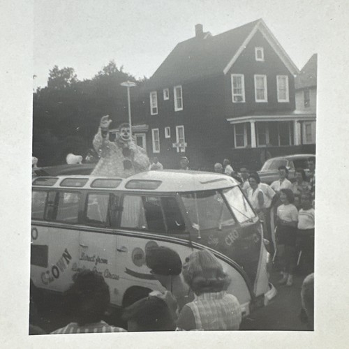 1950s clown circus bus - circus,