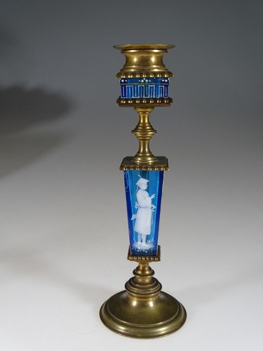 Rare victorian glass mary - victorian,