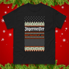 Jagermeister Best Enjoyed at -18 Christmas T Shirt, Xmas Festive Gift Tee Top