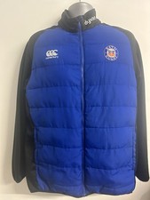Canterbury Bath Rugby Player Issue Full Zip Padded Coat/Jacket-L-Mint