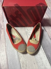 Fit Flop Due Canvas Hibiscus Ladies Slip Ons Women’s Uk 5 Comes With Box