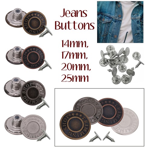 Jeans buttons hammer - buttons, denim