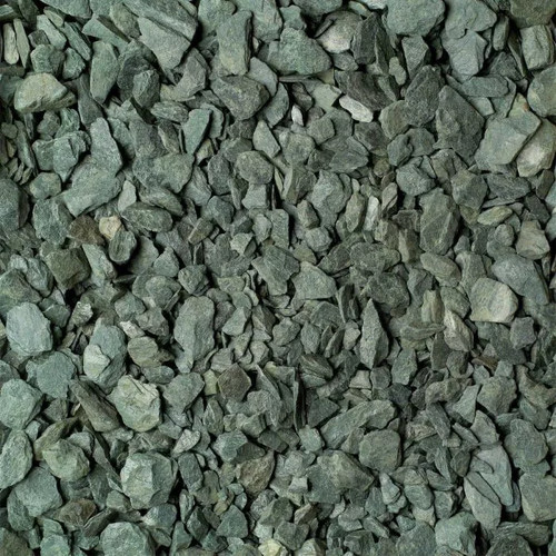 Green slate chippings - green,