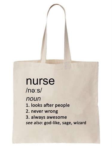 Nurse definition funny tote - nurse,