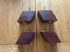 X 4 Solid Wooden Furniture / Legs Feet  for Sofa, Settee, Bed, Chest , Draws etc